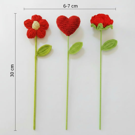 Fleurs éternelles au crochet – Lot de 10 fleurs à composer