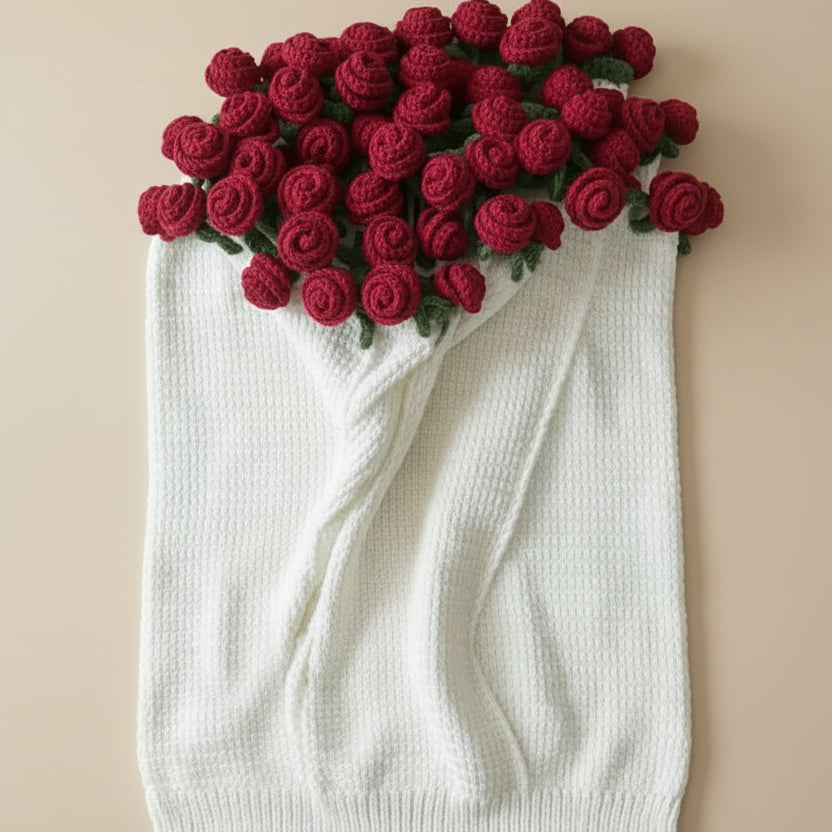 Plaid Rond aux Roses Éternelles – Cocon de Douceur Rosa Cocon