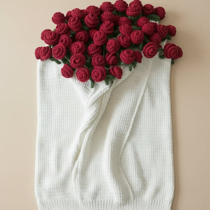 Plaid Rond aux Roses Éternelles – Cocon de Douceur Rosa Cocon