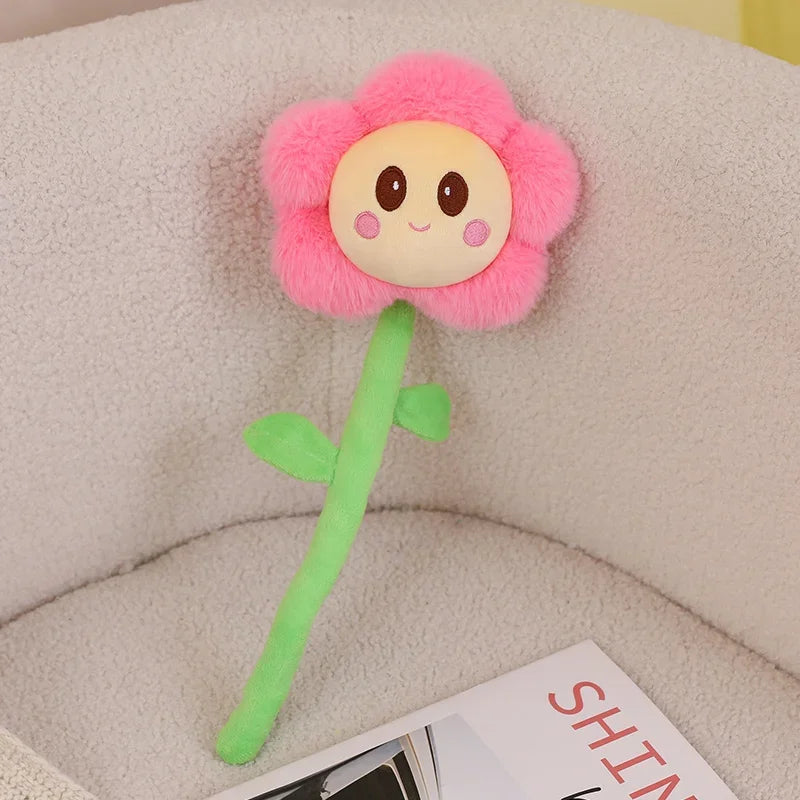 Fleur Peluche Souriante – Compagnon Tout Doux à Adopter