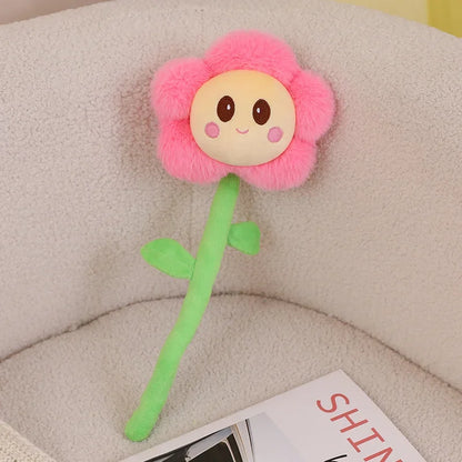 Fleur Peluche Souriante – Compagnon Tout Doux à Adopter