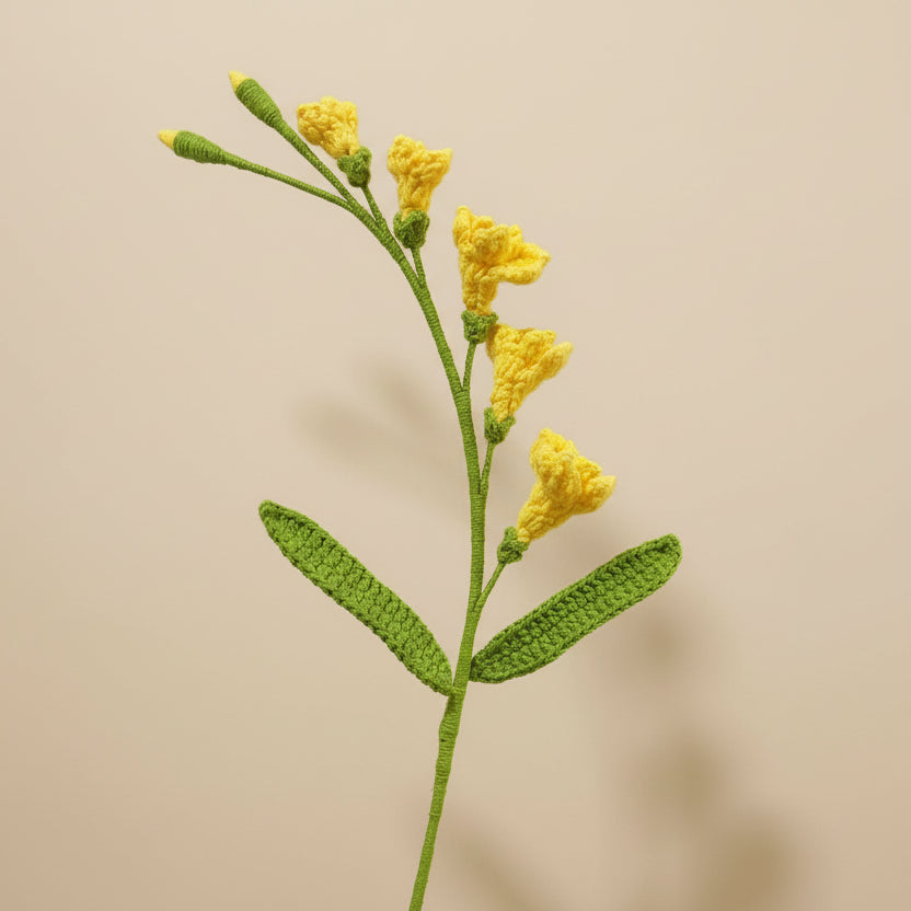 Freesia éternel au crochet à composer – Fleur délicate pour bouquet Rosa Cocon
