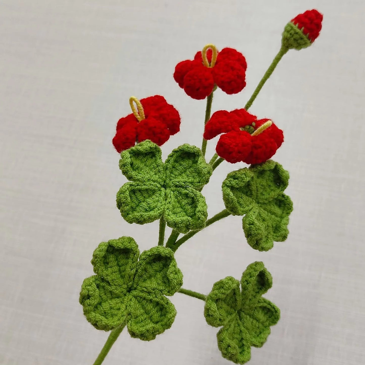 Fleur trèfle éternelle au crochet – Fleur à composer Rosa Cocon