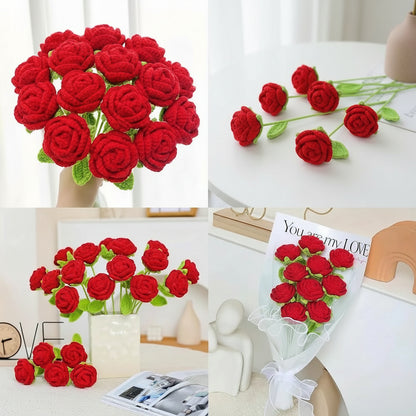 Fleurs éternelles au crochet – Lot de 10 fleurs à composer