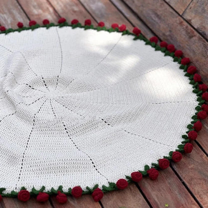 Plaid Rond aux Roses Éternelles – Cocon de Douceur Rosa Cocon