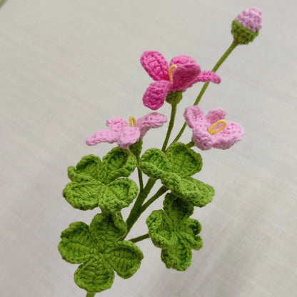 Fleur trèfle éternelle au crochet – Fleur à composer Rosa Cocon