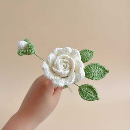 Rose Éternelle au Crochet – Fleur Douce à composer
