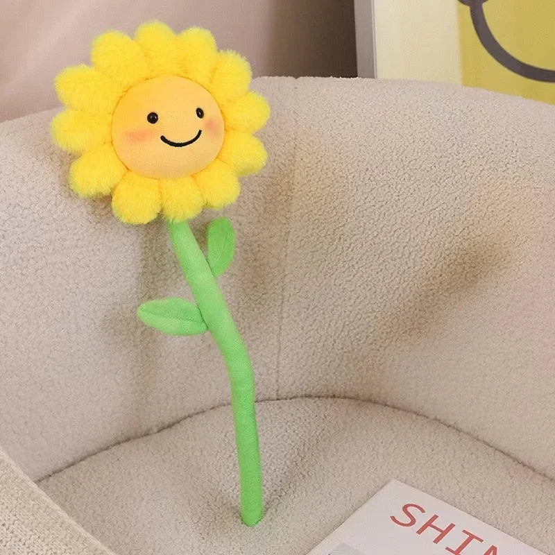 Fleur Peluche Souriante – Compagnon Tout Doux à Adopter