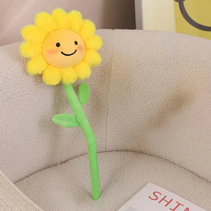 Fleur Peluche Souriante – Compagnon Tout Doux à Adopter