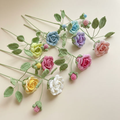 Rose Éternelle au Crochet – Fleur Douce à composer