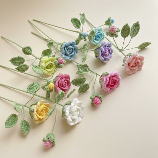 Rose Éternelle au Crochet – Fleur Douce à composer