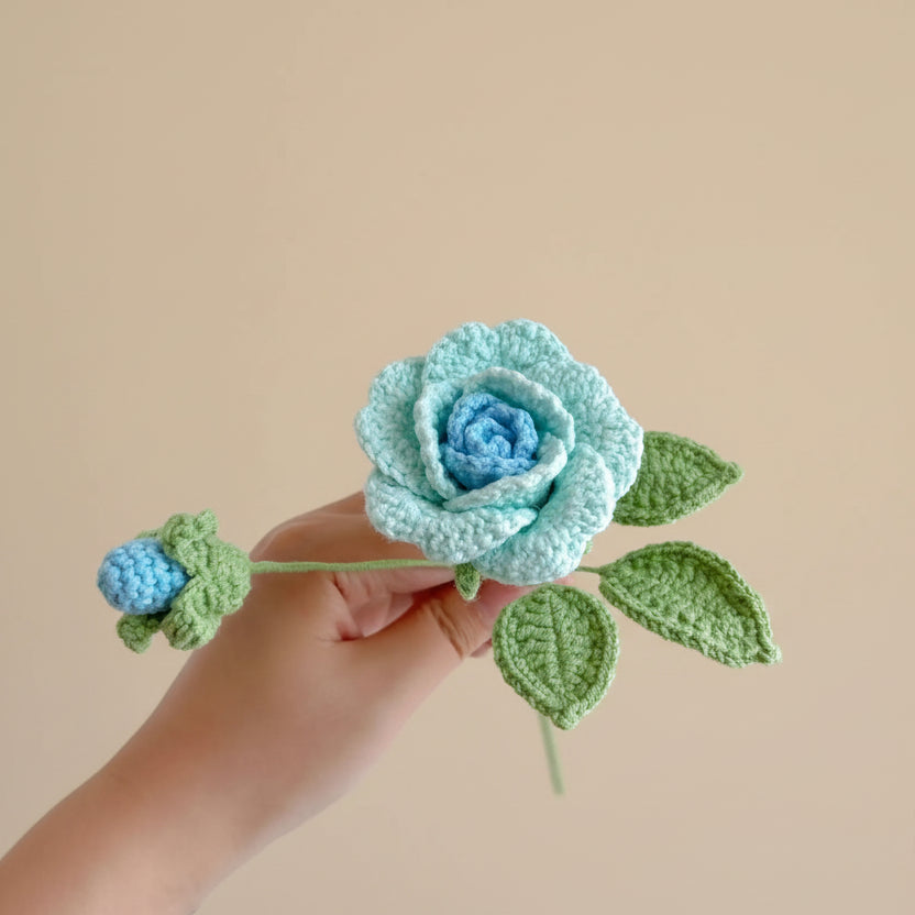 Rose Éternelle au Crochet – Fleur Douce à composer
