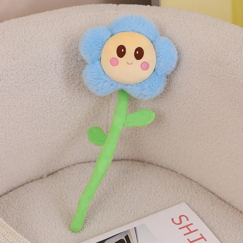 Fleur Peluche Souriante – Compagnon Tout Doux à Adopter