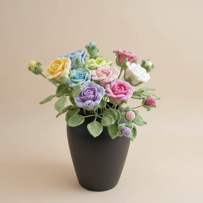Rose Éternelle au Crochet – Fleur Douce à composer