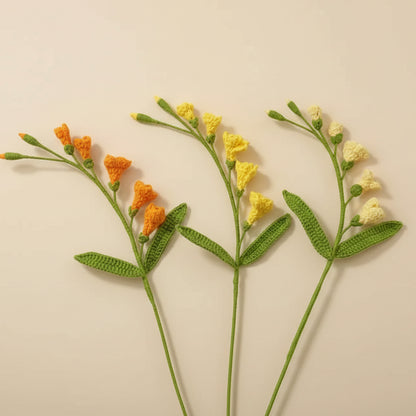 Freesia éternel au crochet à composer – Fleur délicate pour bouquet Rosa Cocon