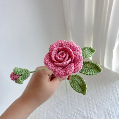Rose Éternelle au Crochet – Fleur Douce à composer