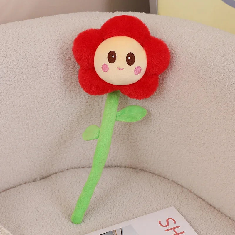 Fleur Peluche Souriante – Compagnon Tout Doux à Adopter