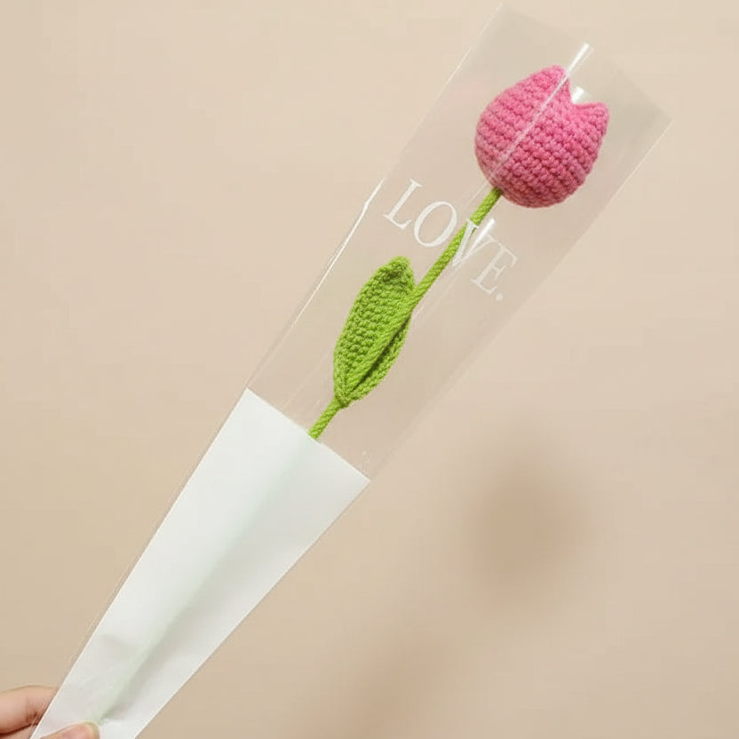 Tulipe éternelle au crochet à Composer – Rosa Cocon