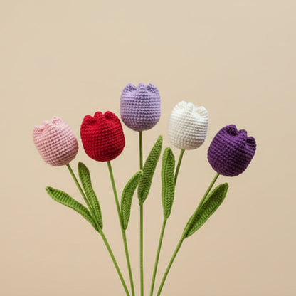 Tulipe éternelle au crochet à Composer – Rosa Cocon
