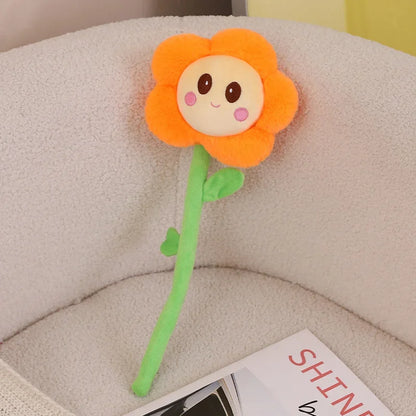 Fleur Peluche Souriante – Compagnon Tout Doux à Adopter