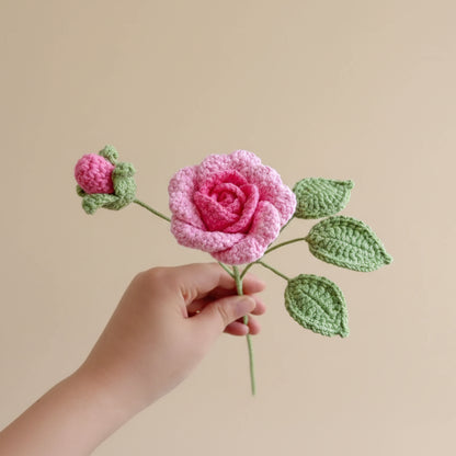 Rose Éternelle au Crochet – Fleur Douce à composer