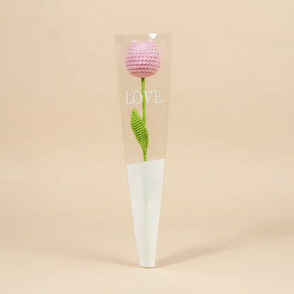 Tulipe éternelle au crochet à Composer – Rosa Cocon