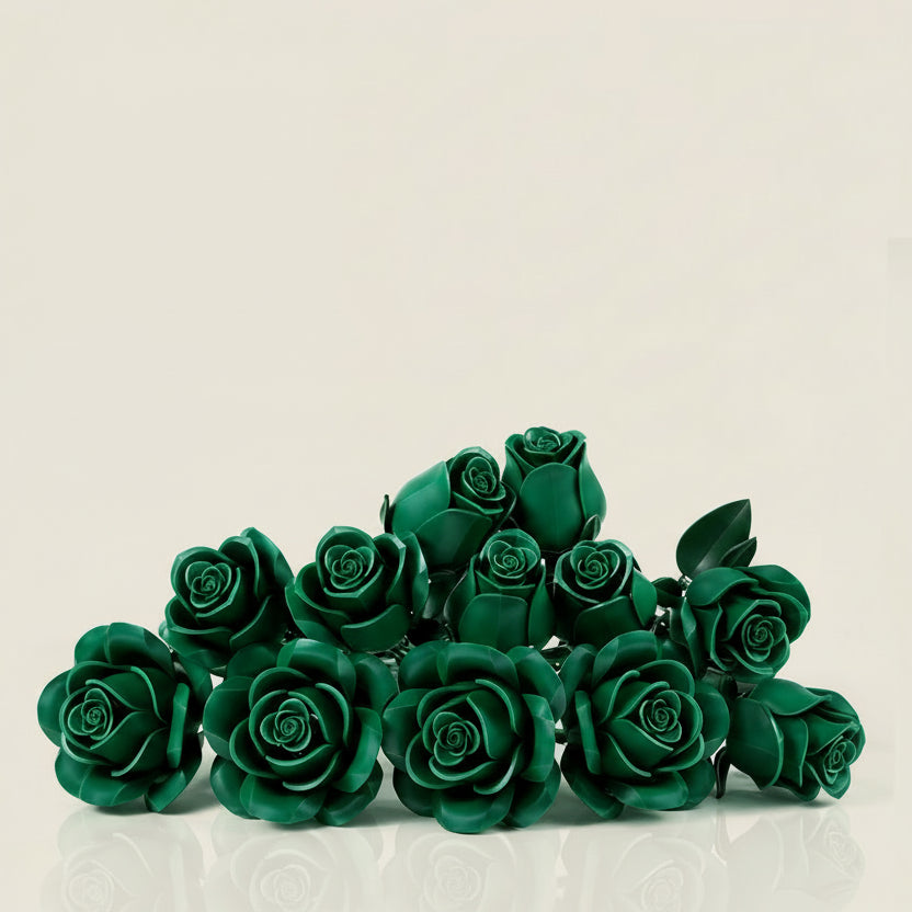 Bouquet de roses éternelles à construire – 12 roses (DIY)