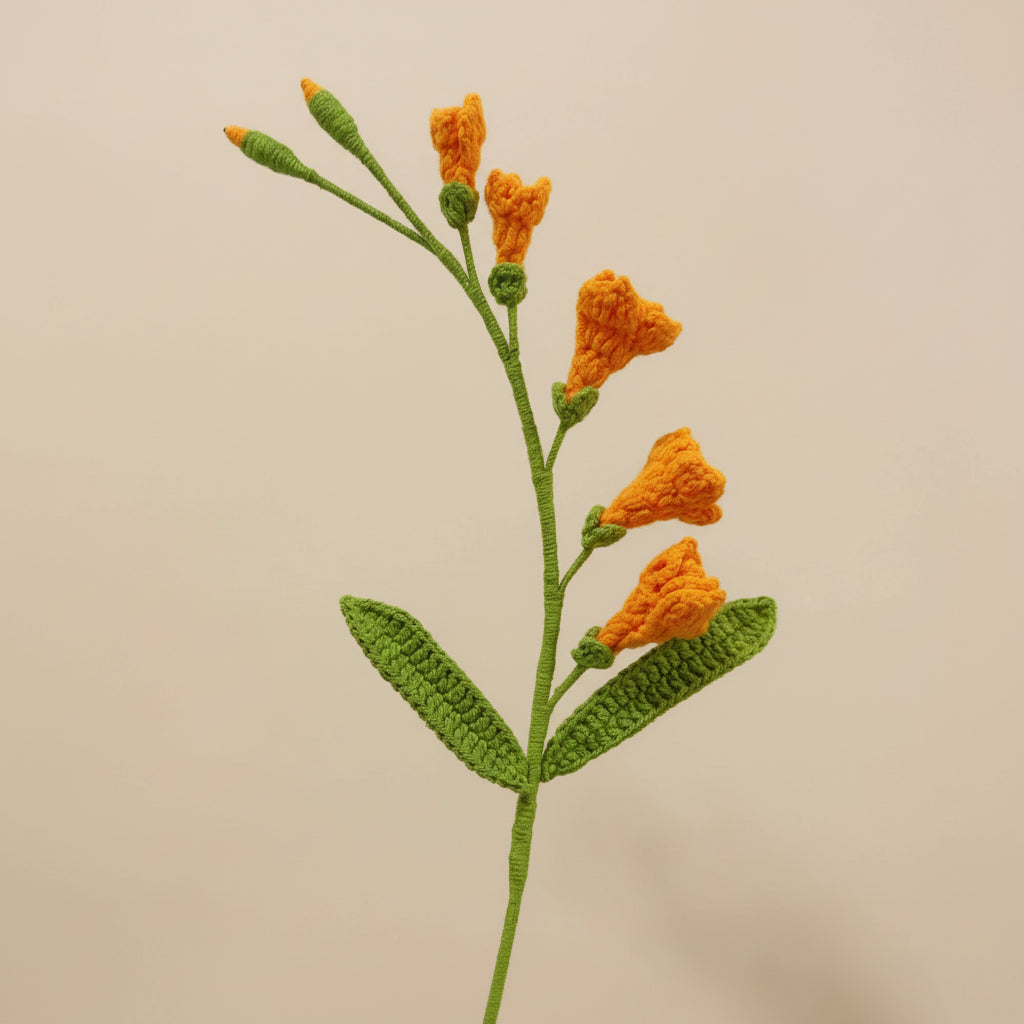 Freesia éternel au crochet à composer – Fleur délicate pour bouquet Rosa Cocon