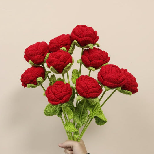 Fleurs éternelles au crochet – Lot de 10 fleurs à composer