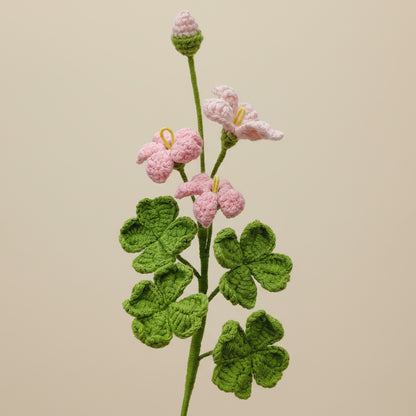 Fleur trèfle éternelle au crochet – Fleur à composer Rosa Cocon