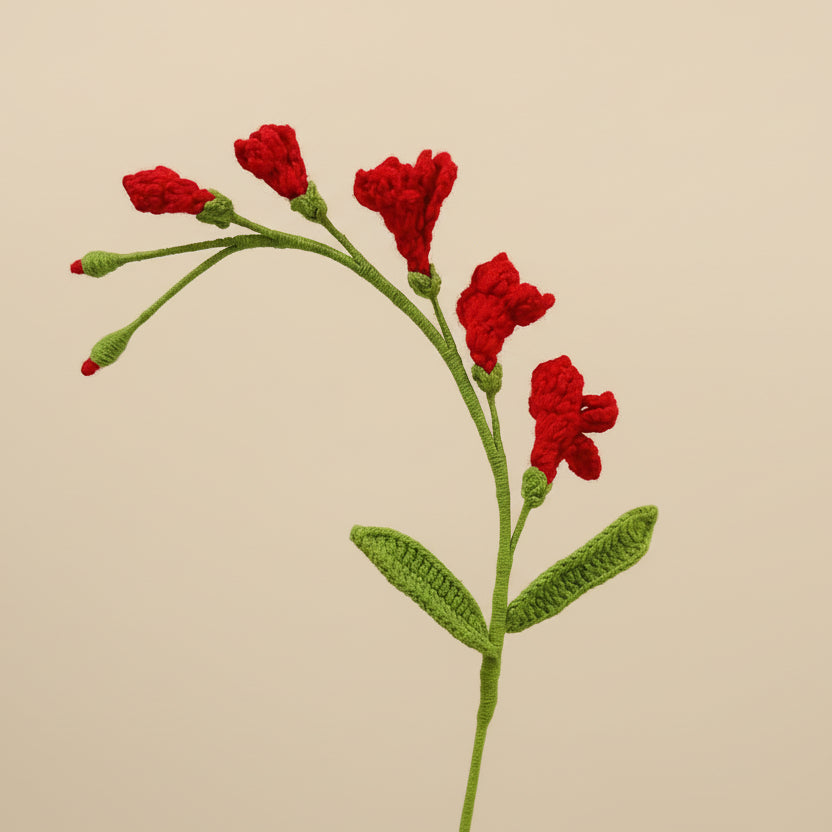Freesia éternel au crochet à composer – Fleur délicate pour bouquet Rosa Cocon