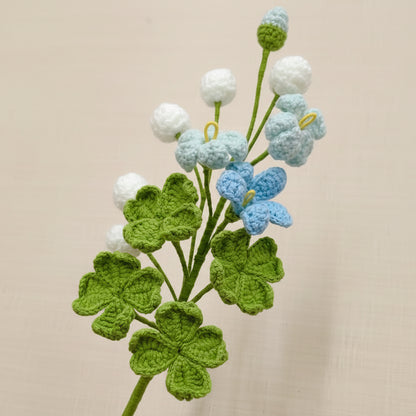 Fleur trèfle éternelle au crochet – Fleur à composer Rosa Cocon