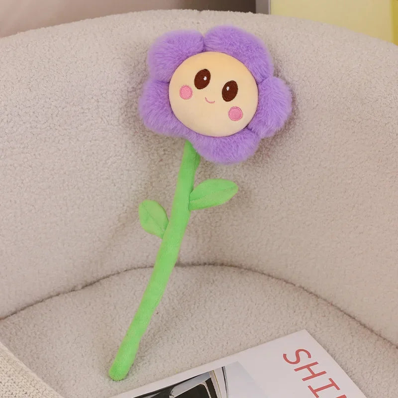 Fleur Peluche Souriante – Compagnon Tout Doux à Adopter