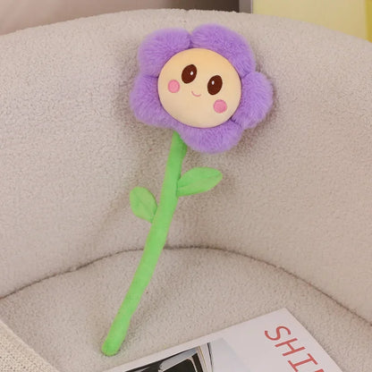 Fleur Peluche Souriante – Compagnon Tout Doux à Adopter