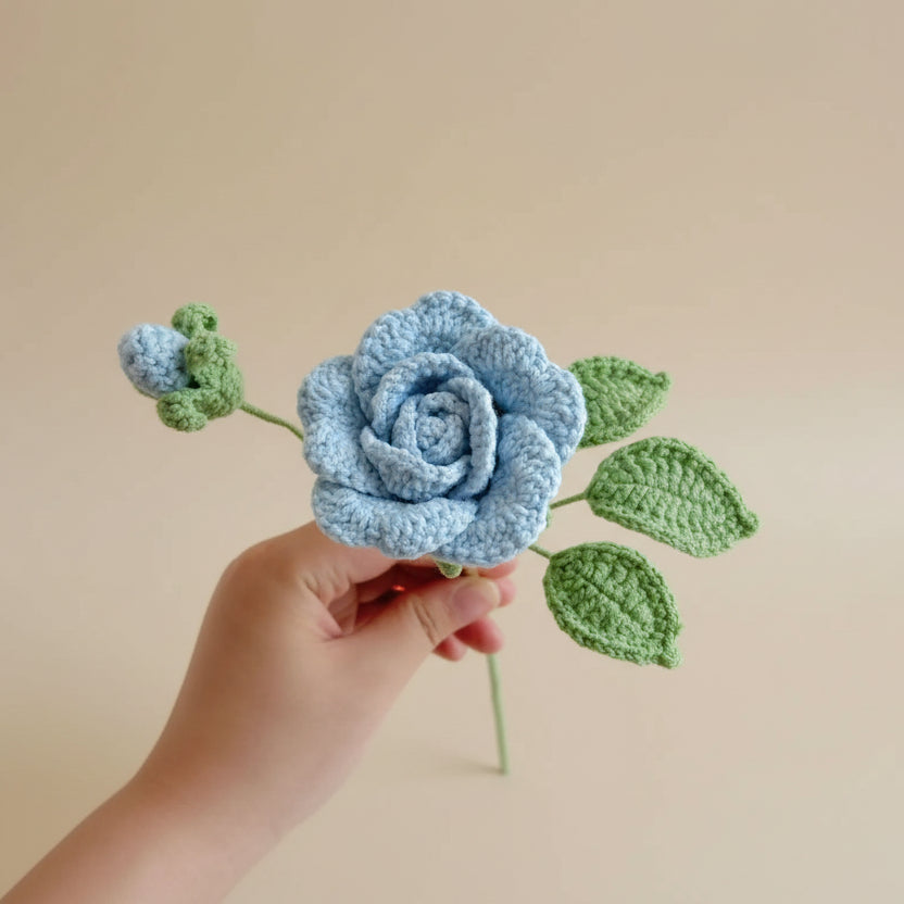 Rose Éternelle au Crochet – Fleur Douce à composer
